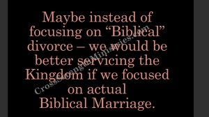 focus on Biblical Marriage